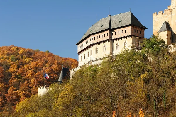 Sonbahar Castle Karlstejn — Stok fotoğraf