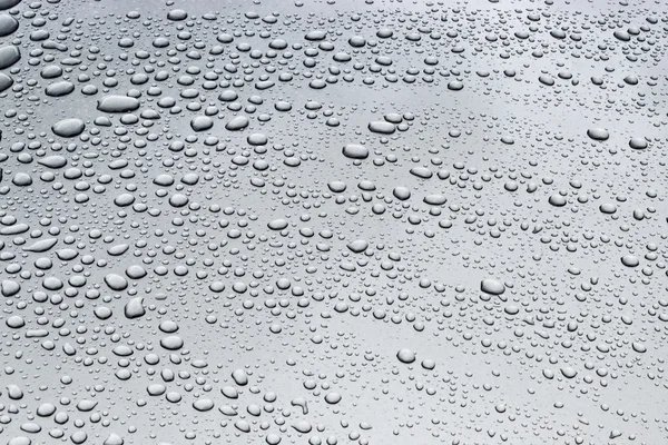Water drops on steel texture — Stock Photo, Image