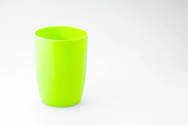 Taza verde vacía — Foto de Stock