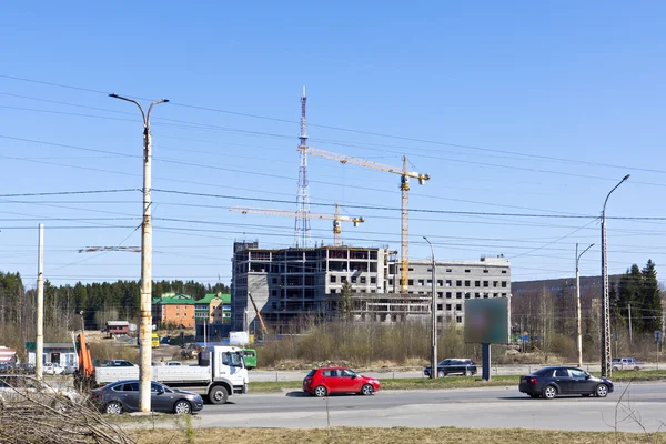 Cantiere edile in città — Foto Stock