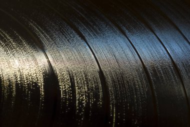 Retro vinil kayıttaki oyukların ince desenli arka planı