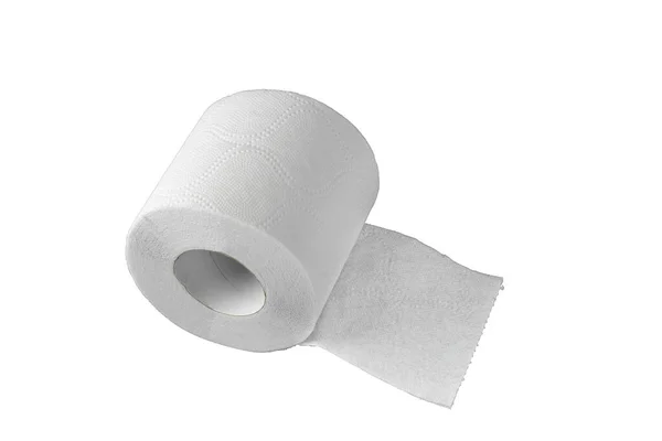 Isolated Roll Soft Toilet Paper Side Side View — Stock Photo, Image