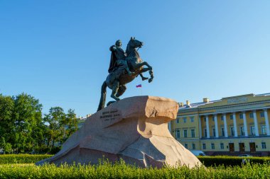 İmparator Büyük Peter 'ın heykeli - St. Petersburg' daki Bronz Süvari