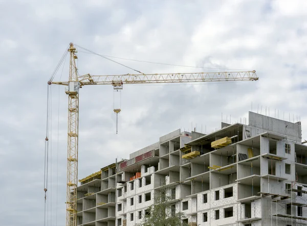 Hoogbouw in aanbouw — Stockfoto