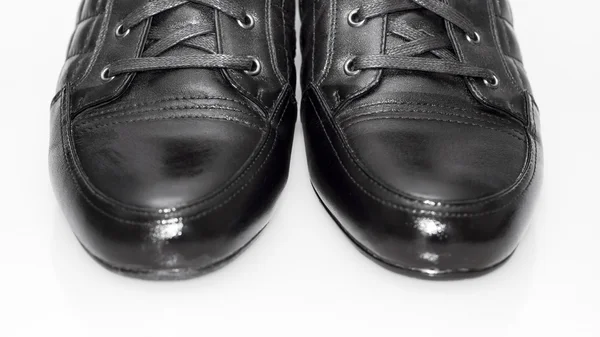 黑男鞋 — 图库照片