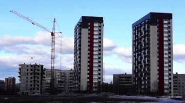Yeni yüksek katlı şehirde Bina İnşaatı