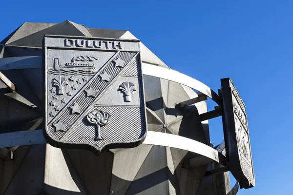 Coat of arms of american city Duluth — Stock Photo, Image