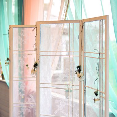 Güzel beyaz gelin perde