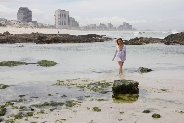 Her Morning Walk — Stock Photo, Image