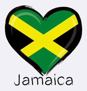 Aşk grunge Jamaika bayrağı