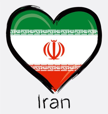 Iran grunge bayrak seviyorum