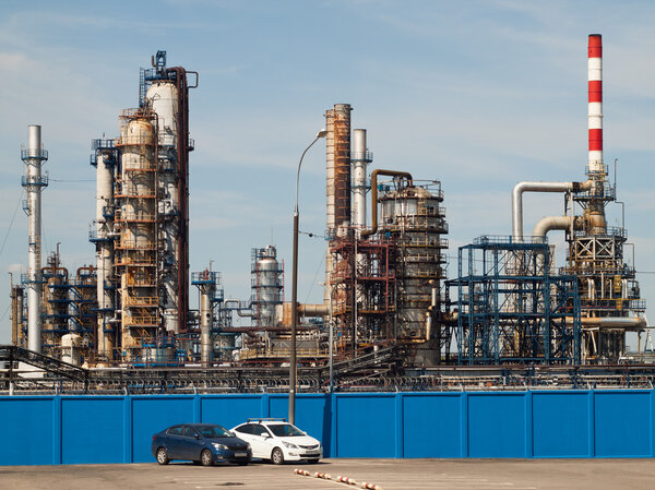 July 2016, Moscow, Russia. Moscow oil refinery in Kapotnya