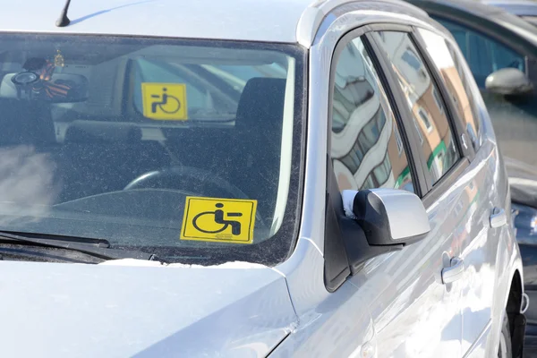 Mark "Disabled driving" — Stock Photo, Image