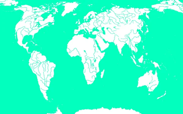 O mapa estilizado do mundo — Fotografia de Stock