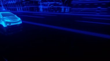 Şehir otomobili tel kafes görünümü - kavramsal