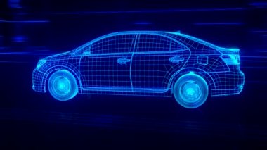 Şehir otomobili tel kafes görünümü - kavramsal