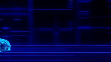 Şehir otomobili tel kafes görünümü - kavramsal