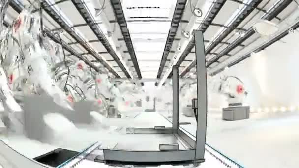 Robotické rameno, montážní 3d tiskárnu na dopravní pás