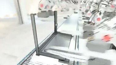 Robotik Kol bandında 3D printerlere harcama maddeler montaj