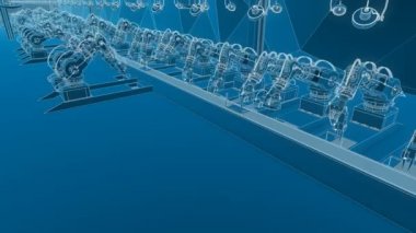 Robotik Kol bandında 3D printerlere harcama maddeler montaj