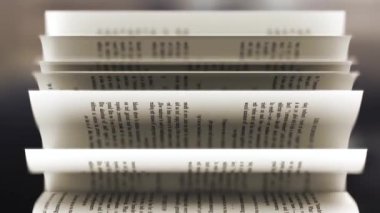 Ağır çekimde dönüm kitap sayfaları