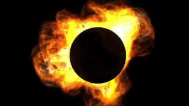 Ateş topu patlama çekim