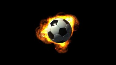 Animasyonlu futbol topu yanıyor