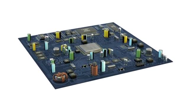 Sömlöst looping animation av en elektronisk ombord — Stockvideo