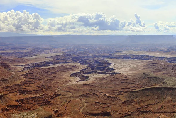 Panorama panorámico desde Grand view point en Canyonlands National Park, Utah, Estados Unidos — Foto de Stock