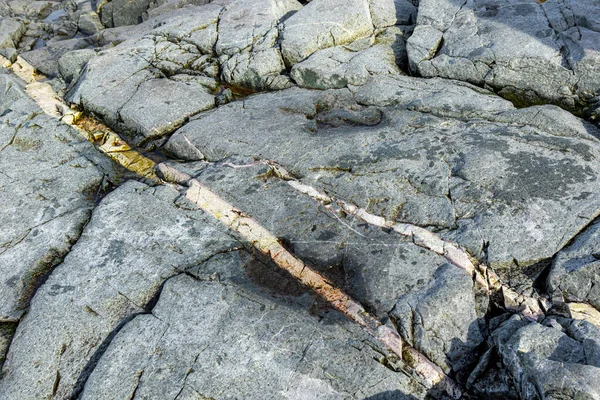 Gesteinsstruktur Und Oberflächenhintergrund Riss Und Verwitterter Natursteinhintergrund — Stockfoto