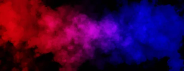 Imagen Abstracta Niebla Humo Con Efecto Iluminación Roja Azul Fondo — Foto de Stock