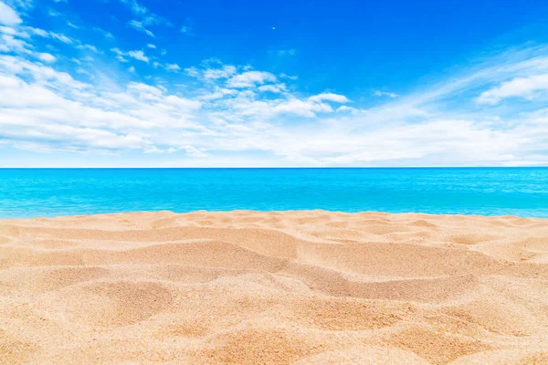 Summer Vacation Travel Holiday Concept Praia Areia Vista Turva Mar — Fotografia de Stock