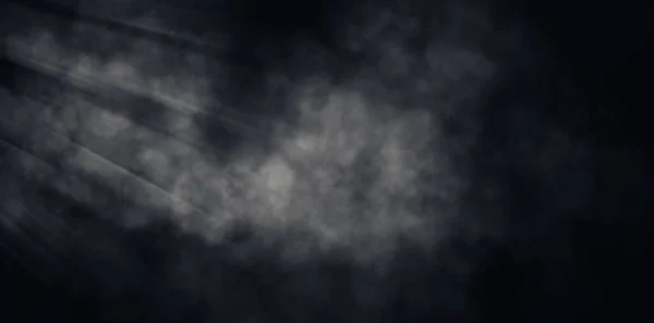 Абстрактне Зображення Білого Диму Або Туману Ефект Освітлення Чорному Тлі — стокове фото