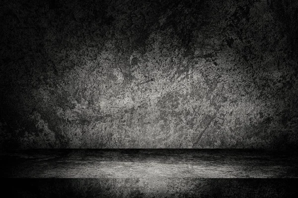 디스플레이 제품을 사용하기 플라스터 콘크리트 Grunge 텍스처 배경의 스튜디오어두운 — 스톡 사진