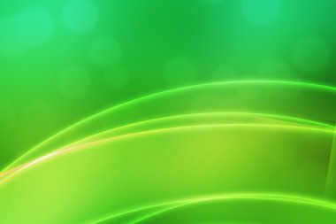 Abstract Green Light Waves Backdrop