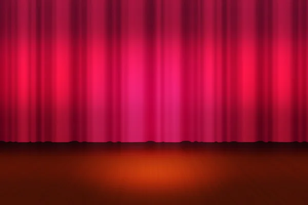 Fondo Teatro Cortina Roja — Foto de Stock