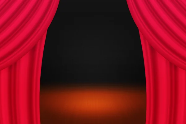 Elegant Red Curtain Background — 스톡 사진