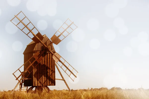 Old Windmill Summer Background Royalty Free Stock Images