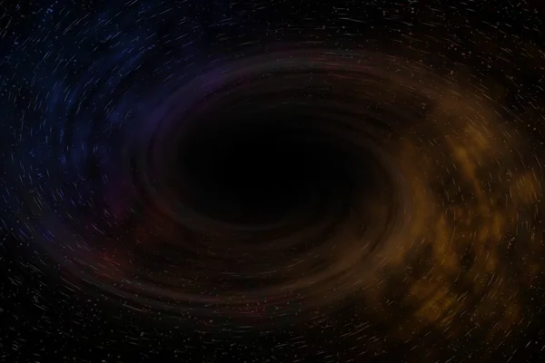 Czarna Dziura Wszechświecie Kosmosie — Zdjęcie stockowe
