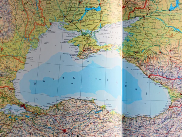 地図上の黒海 — ストック写真