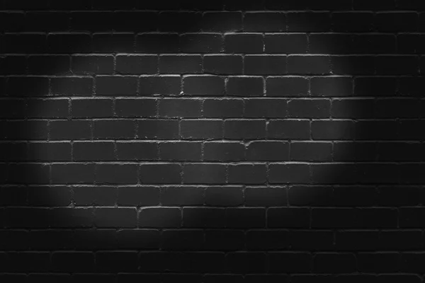 Black Brick Wall Backdrop — 图库照片