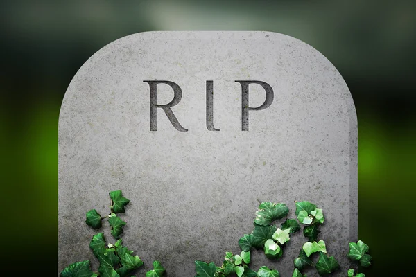Rip Sobre Fondo Fúnebre Grave — Foto de Stock