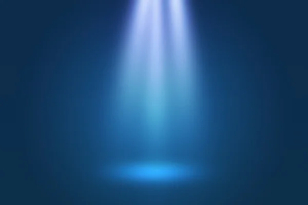 Spotlight Show Blue Background — 스톡 사진