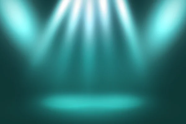 Spotlight Show Teal Background — Stock Photo, Image