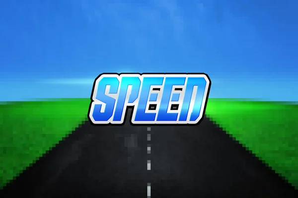 Speed Arcade Game Screen Background — Stock Photo, Image