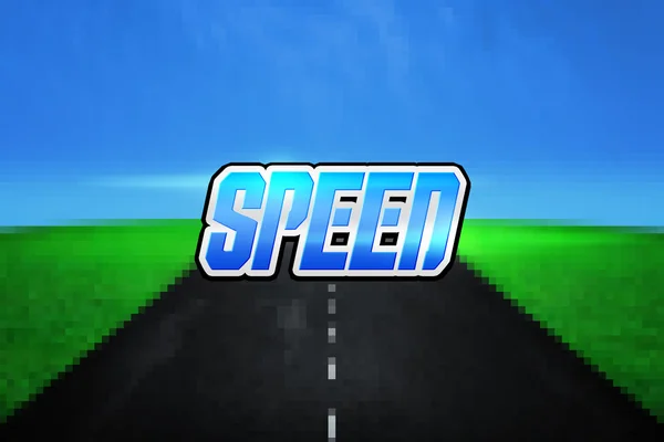 Velocidad Arcade Juego Pantalla Fondo — Foto de Stock