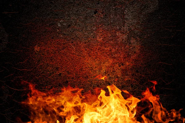 Pokol Tűz Ijesztő Kép — Stock Fotó