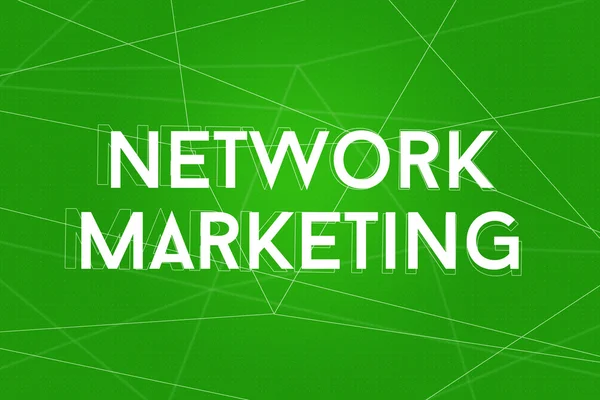Green Network Marketing Background — Stock Photo, Image