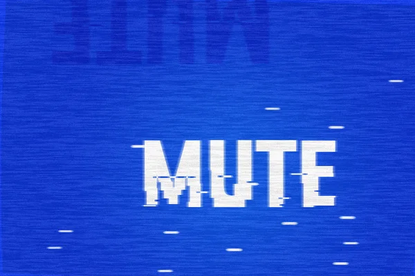 Φόντο Glitch Τηλεόρασης Mute — Φωτογραφία Αρχείου