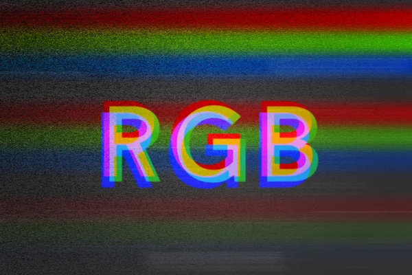 Rgb Tvグリッチ背景 — ストック写真